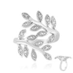 Anillo en plata con Topacio blanco