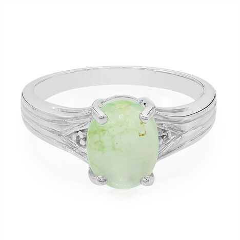 Bague en argent et Chrysoprase