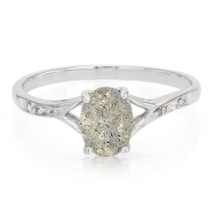 Zilveren ring met een labradoriet