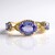Anello in oro con Tanzanite (non riscaldata)