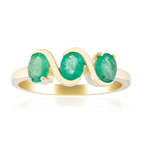 Anello in oro con Smeraldo Zambia