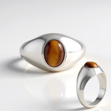 Anello in argento con Occhio di Tigre