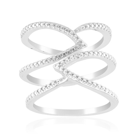 Bague en argent et Diamant I3 (I)