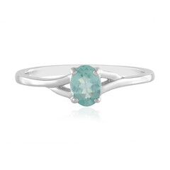 Anillo en plata con Apatita azul