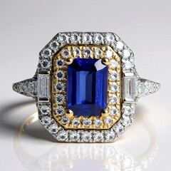 Anello in oro con Tanzanite AAA