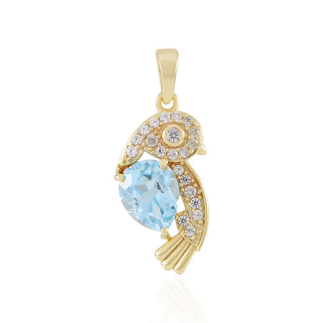 Pendentif en argent et Topaze bleu ciel