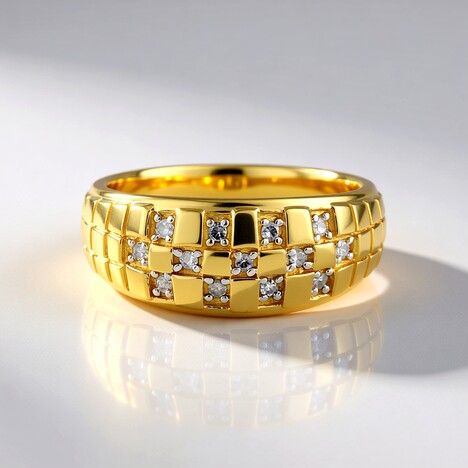 Anello in argento con Diamante I2 (I)