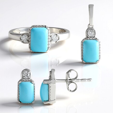 Bague en argent et Turquoise Sleeping Beauty (Faszination Türkis)