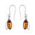 Boucles d'oreilles en argent et Ambre (dagen)