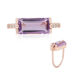 Lavendel-Amethyst-Silberring
