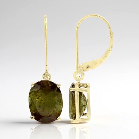 Orecchini in oro con Andalusite