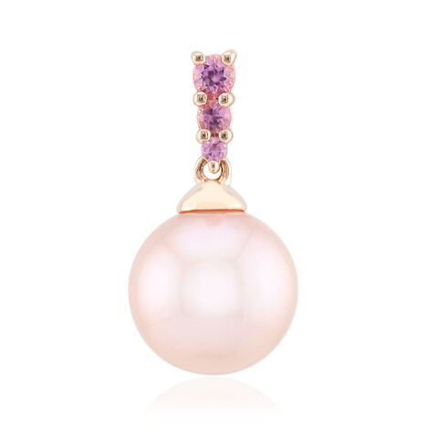 Zilveren hanger met een paarse Ming parel (TPC)
