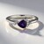 Anello in argento con Ametista