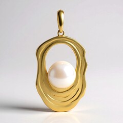 Ciondolo in argento con Perla d'Acqua Dolce Bianca
