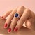 Anillo en plata con Tanzanita (Gems en Vogue)