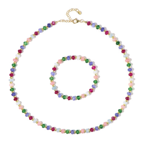 Parure in argento con Quarzo (Adela Silber)