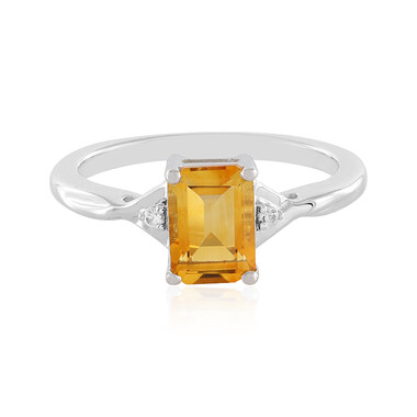 Anello in argento con Citrino