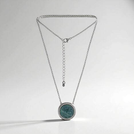 Collana in argento con Fuchsite (dagen)