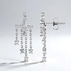 Orecchini in argento con Zircone