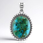 Ciondolo in argento con Turchese Kingman Mohave Blu (Jones Lee)