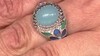 Anillo en plata con Calcedonia azul (Adela Silber)