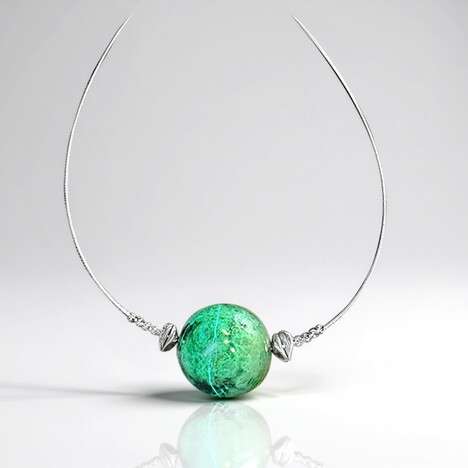 Collana in argento con Crisocolla