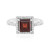 Mozambique Garnet Silver Ring
