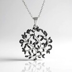 Collana in argento con Spinello Nero