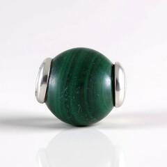 Ciondolo in argento con Malachite (MONOSONO COLLECTION)