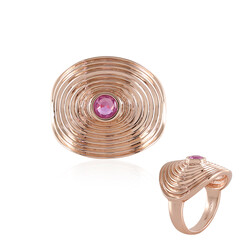 Anello in argento con Zaffiro Rosa del Madagascar