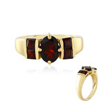 Anello in argento con Granato Mozambico