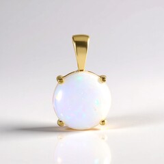 Ciondolo in argento con Opale di Welo (Adela Silber)