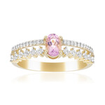 Purpurfarbener Skapolith-Goldring