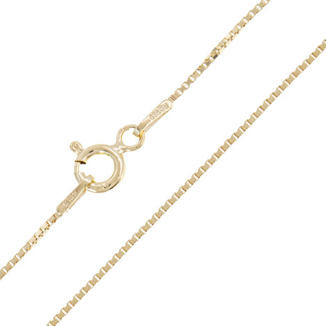 Silber-Veneziakette - 1,63 g - 45 cm - vergoldet