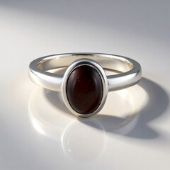 Anello in argento con Occhio di Tigre Rosso