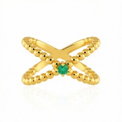 Russischer Smaragd-Silberring (de Melo Essence)