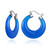 Boucles d'oreilles en argent et Agate bleue