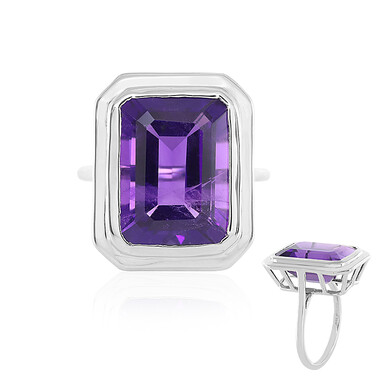 Anello in argento con Ametista Siberiana
