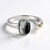 Anello in argento con Dolomite White Buffalo (Granulieren)