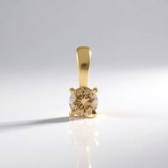Gouden hanger met een I2 Bruine Diamant (SUHANA)