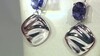 Pendientes en plata con Iolita de Madagascar (de Melo)