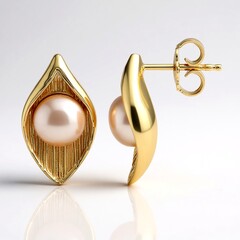 Orecchini in argento con Perla d'Acqua Dolce Pesca