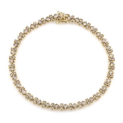 Gouden armband met I2 Champagne Diamanten (de Melo Gold)