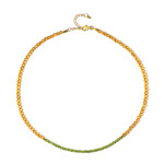 Edelstein-Silberhalskette