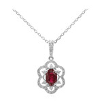 14K AAA Mozambique Ruby Gold Necklace (CIRARI)