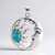 Ciondolo in argento con Turchese Kingman Mohave Blu (Jones Lee)