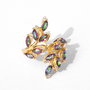Anello in argento con Quarzo Mistico