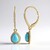 Boucles d'oreilles en or et Turquoise Sleeping Beauty (Adela Gold)