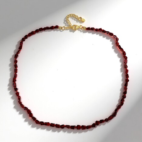 Collana in argento con Granato Mozambico (Adela Silber)