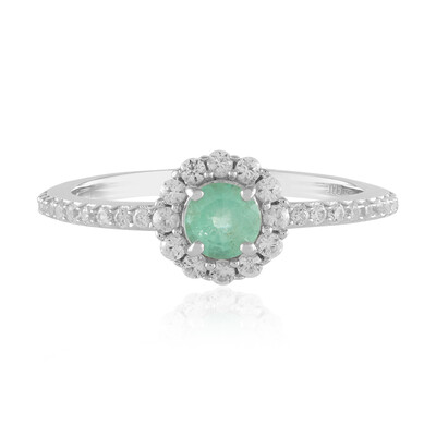 Anillo en plata con Esmeralda de Colombia